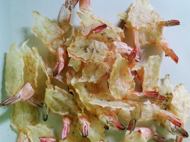กุ้งทะเลปรุงรสอบแห้ง